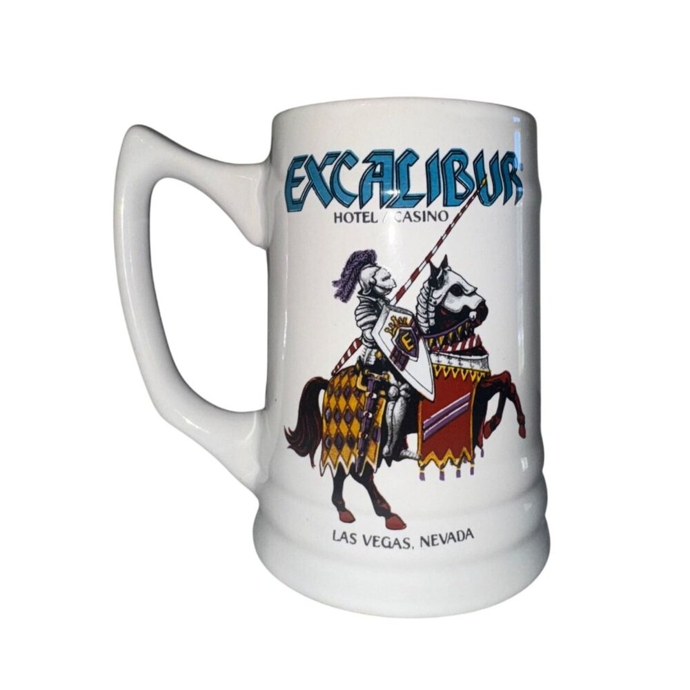 Excalibur Hotel Casino Las Vegas Vintage Ceramic Beer Stein Collectible Mug